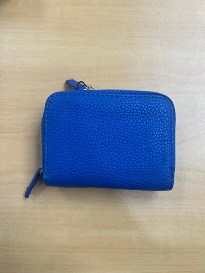 Julia Buxton RFID Vegan Leather Wizard Wallet Admiral Blue