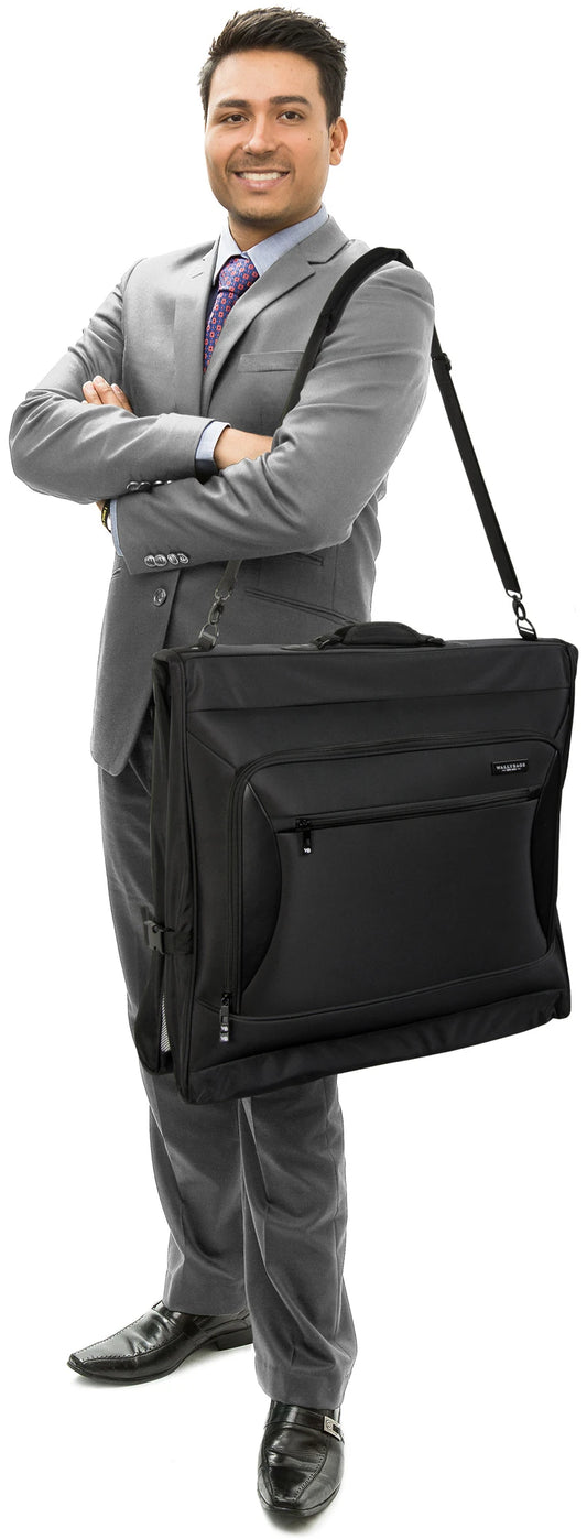 WALLYBAGS Solutions 45" Premium Garment Bag with shoulder strap and multiple pockets - In Store Pickup Only
