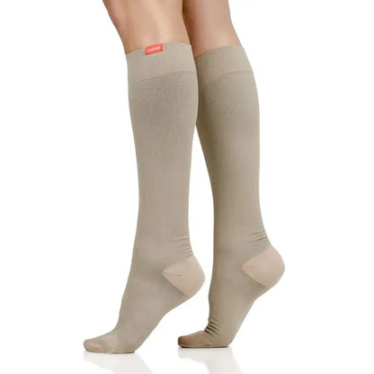 VIM & VIGR 15-20 Mmhg Moisture-Wick Nylon Compression Socks Solid
