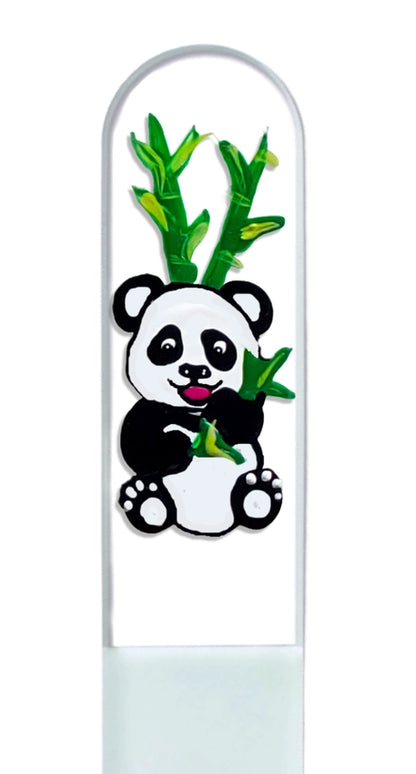 Czech Crystal Nail File - Size Small- Hand Painted Collection Panda Bear