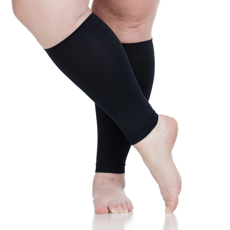 VIM & VIGR 15-20 Mmhg Nylon Compression Leg Sleeves: Solid