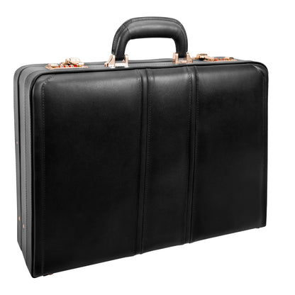 McKleinUSA COUGHLIN | 4.5” Leather Expandable Attaché Briefcase Black