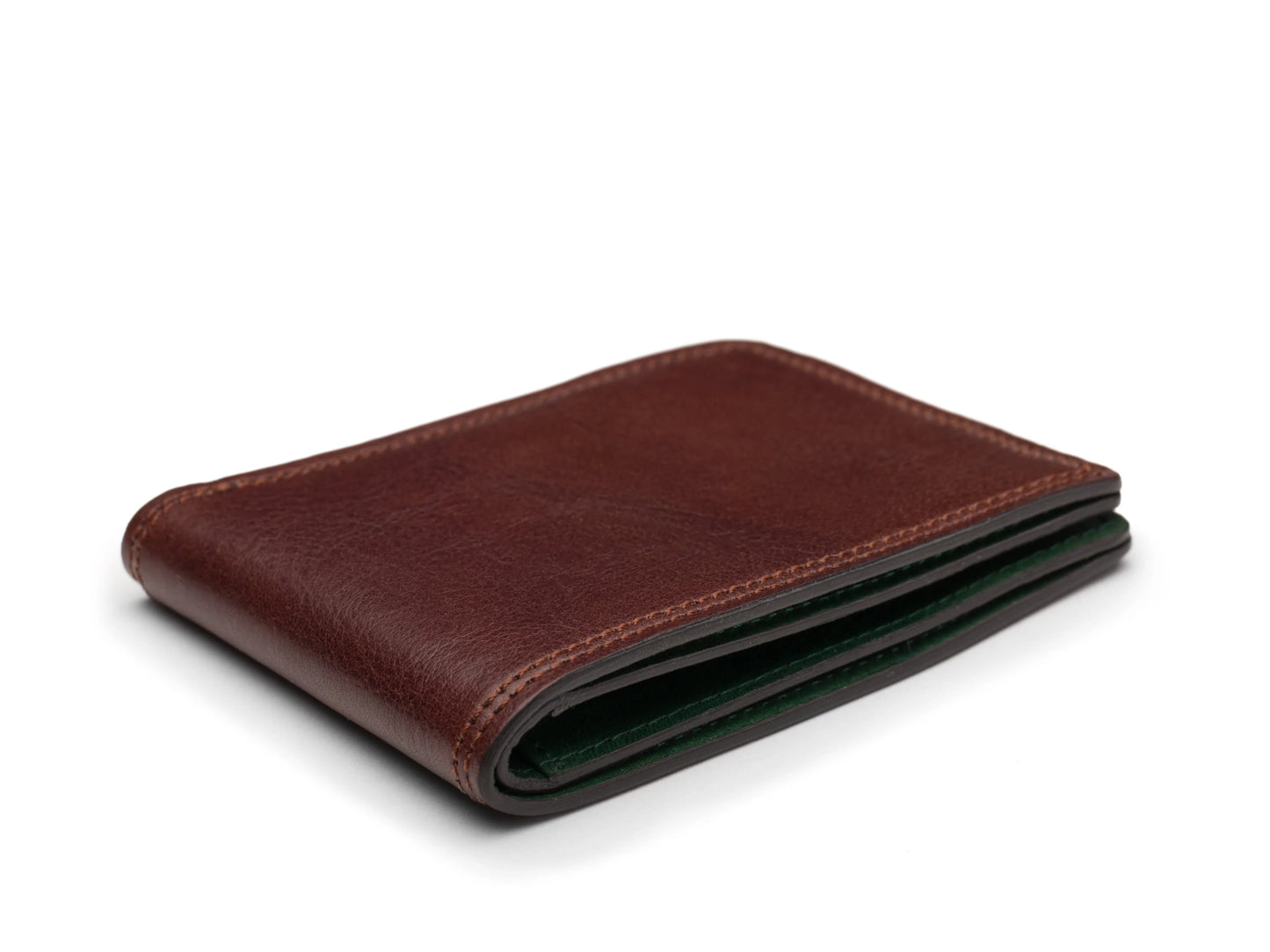 BOSCA DOLCE CONTRAST Leather Small Bifold Wallet