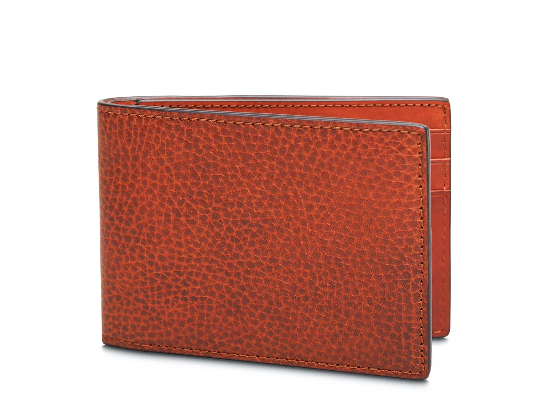 Bosca Roma Leather Small Bifold RFID Wallet (Made in Italy)