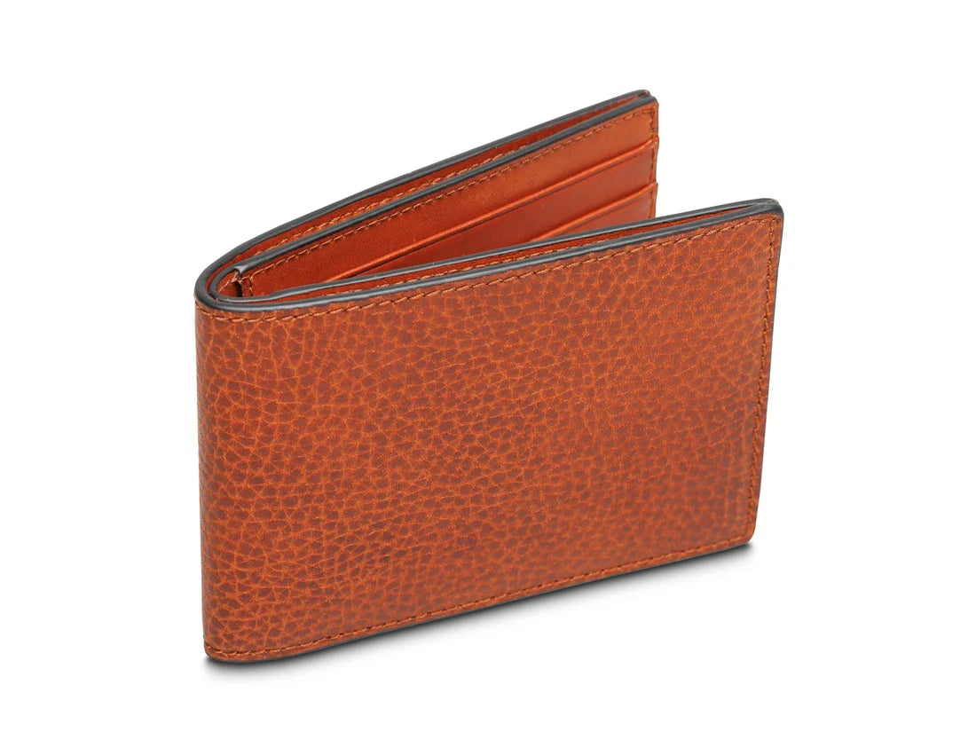 Bosca Roma Leather Small Bifold RFID Wallet (Made in Italy)