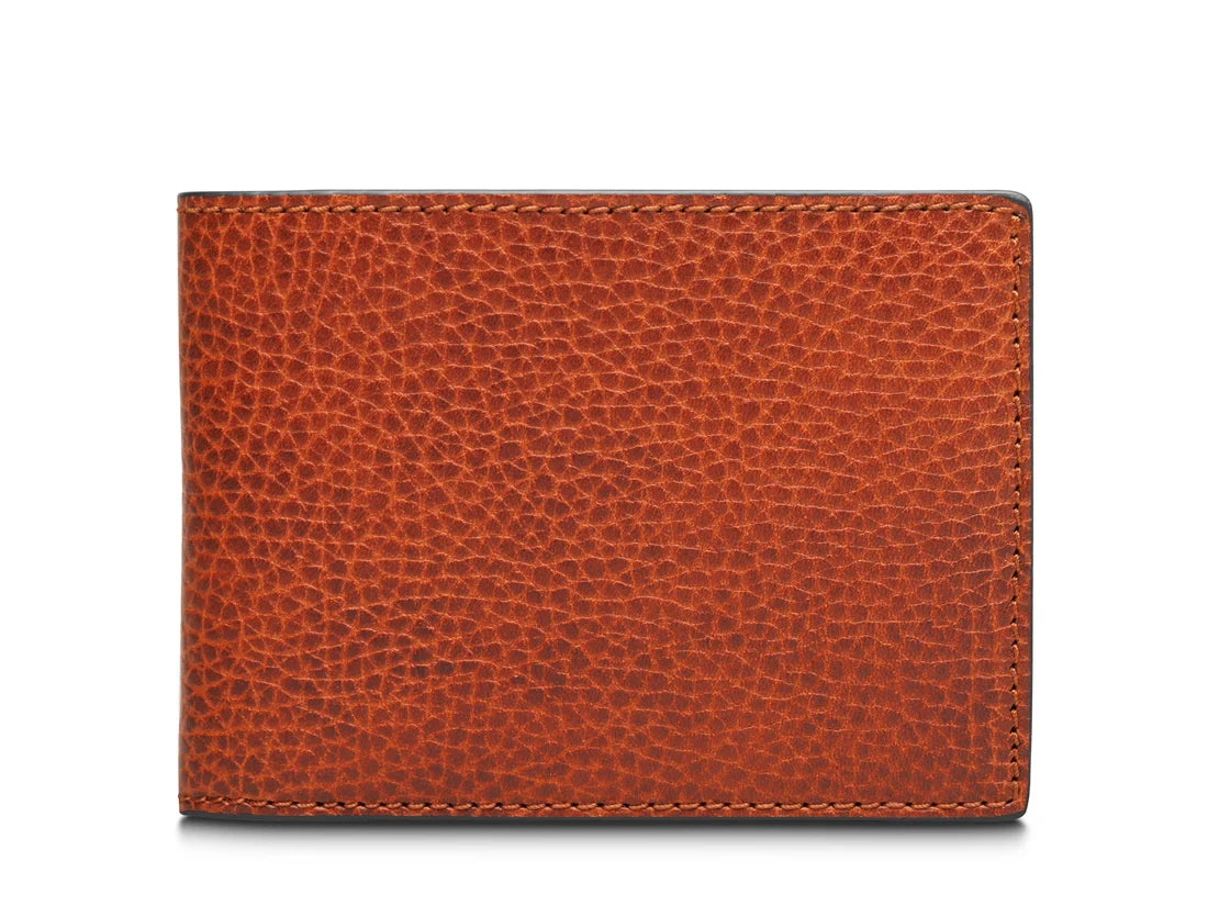 Bosca Roma Leather Small Bifold RFID Wallet (Made in Italy)