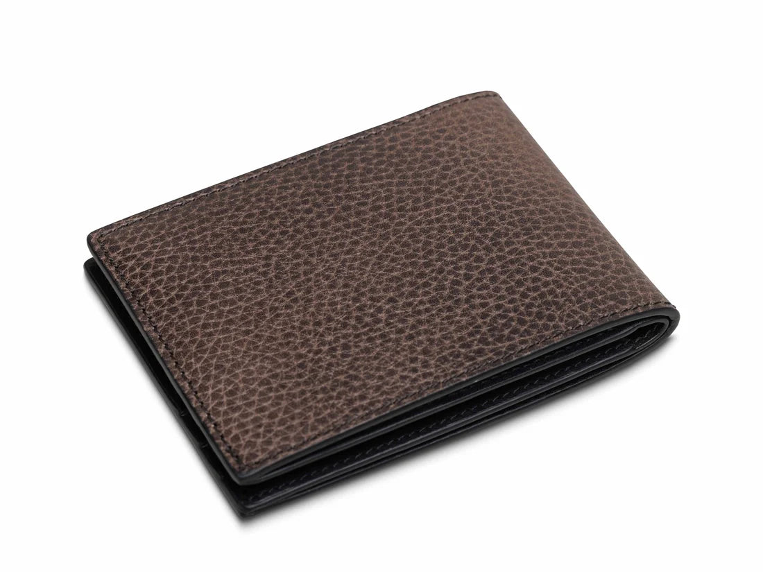Bosca Roma Leather Small Bifold RFID Wallet (Made in Italy)