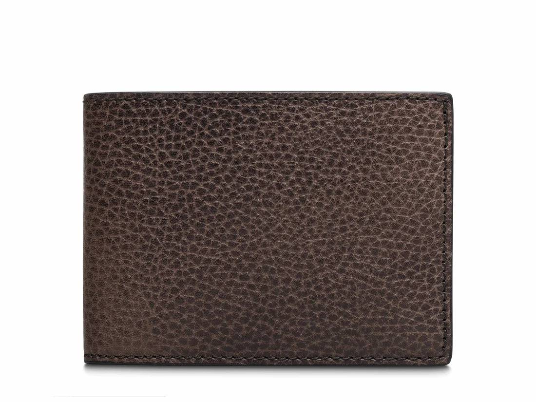 Bosca Roma Leather Small Bifold RFID Wallet (Made in Italy)