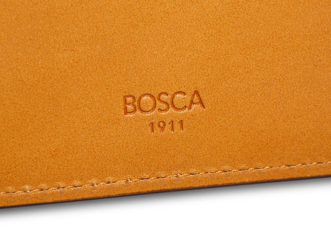 BOSCA BRITAN Italo Small RFID Leather Bifold Wallet