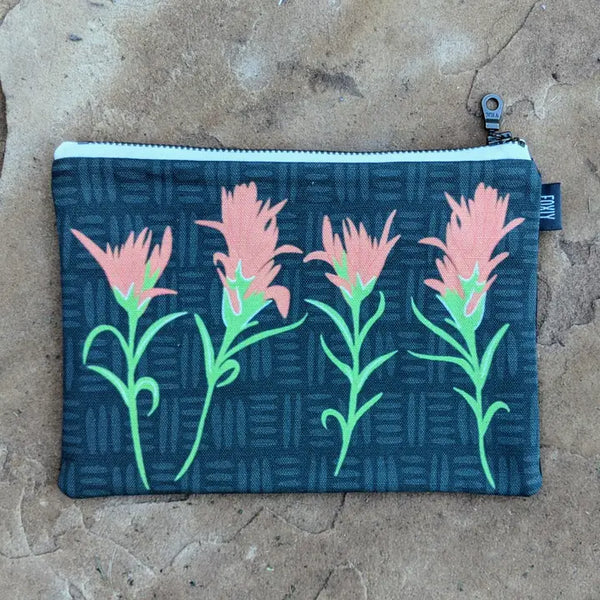 Albuquerque Artist - Jen Fox Studio - Zippered Pouch Castilleja
