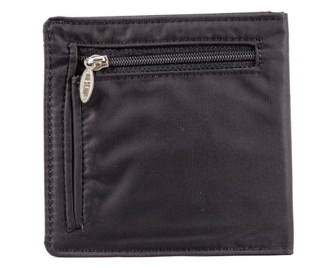 Big Skinny RFID Blocking World w/ Zipper Bifold Wallet
