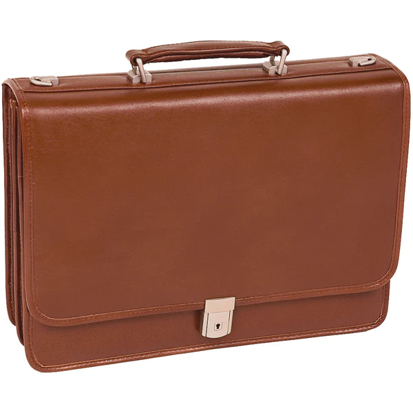 McKleinUSA LEXINGTON | 15" Leather Flap Over Laptop Briefcase