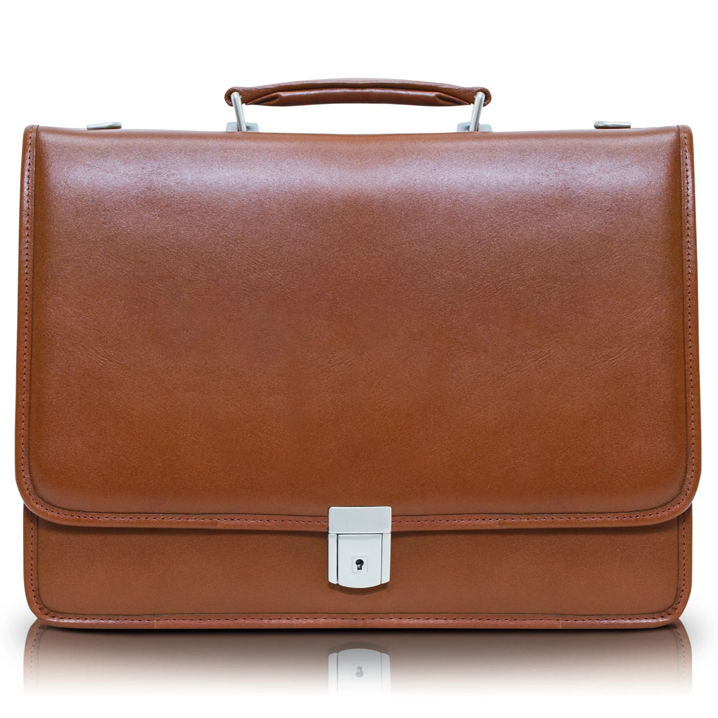 McKleinUSA LEXINGTON | 15" Leather Flap Over Laptop Briefcase