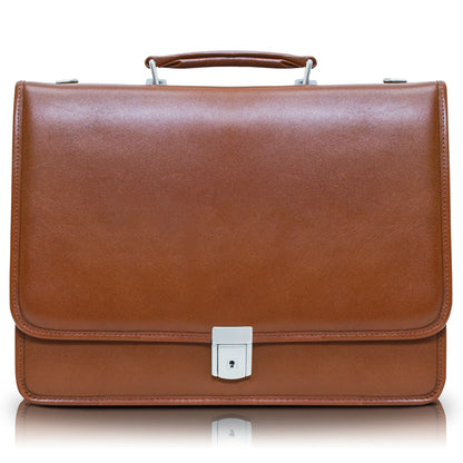 McKleinUSA LEXINGTON | 15" Leather Flap Over Laptop Briefcase