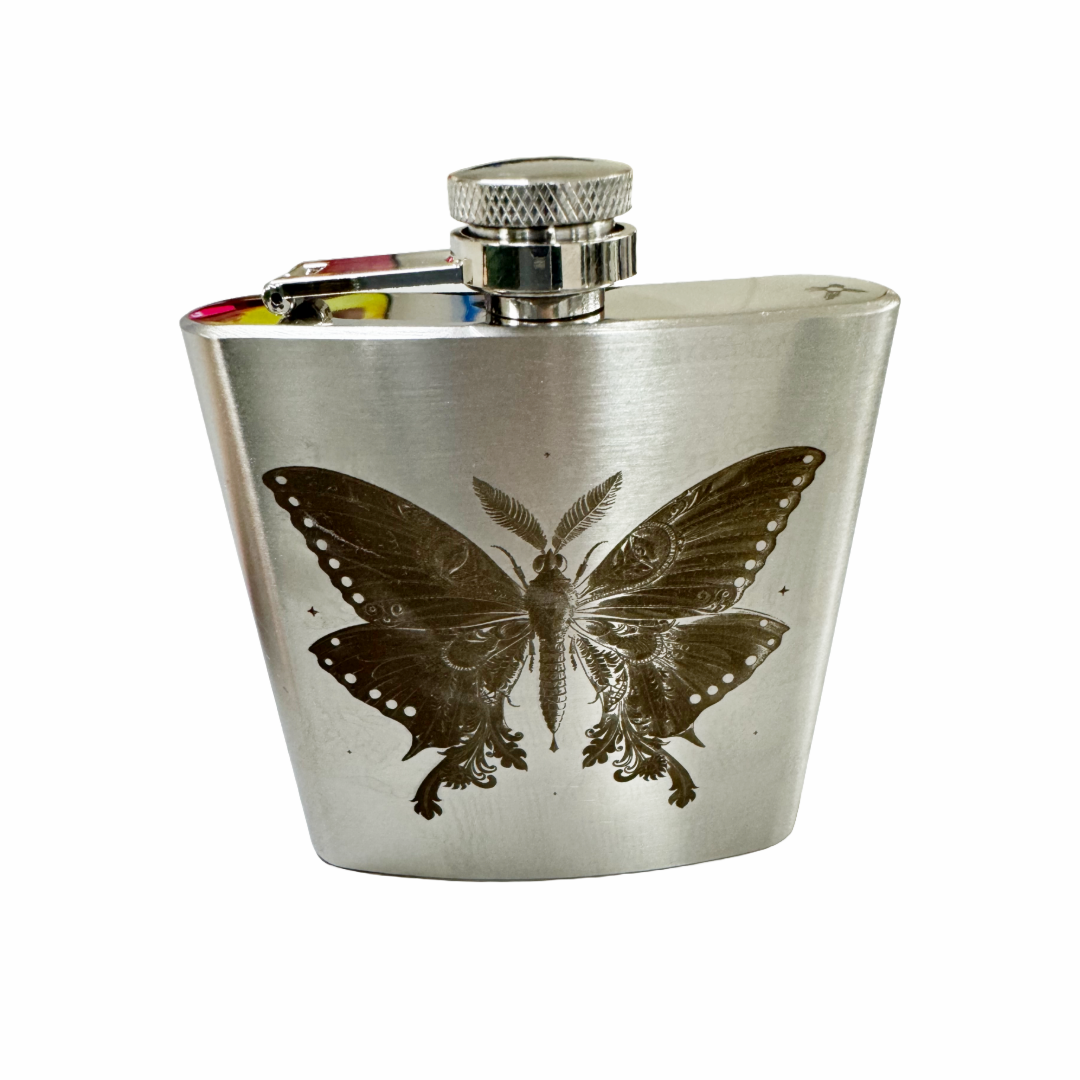 Luggage Lab Stainless Steel Hip Flasks- 6 oz.