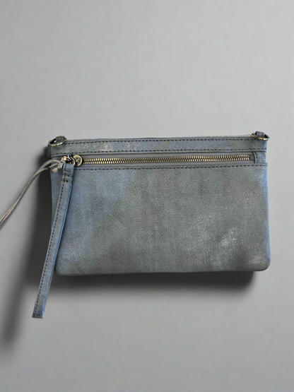 Hobo Day Go Leather Wristlet GRANITE GOLD