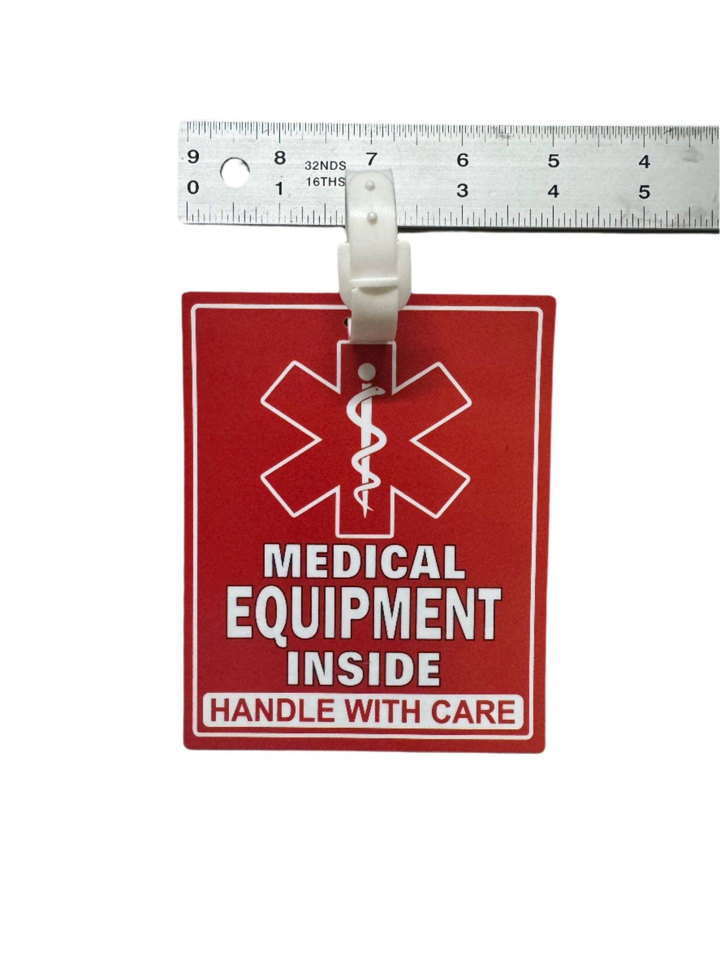 Medical Equipment Luggage Tag- 5 x 4 inches