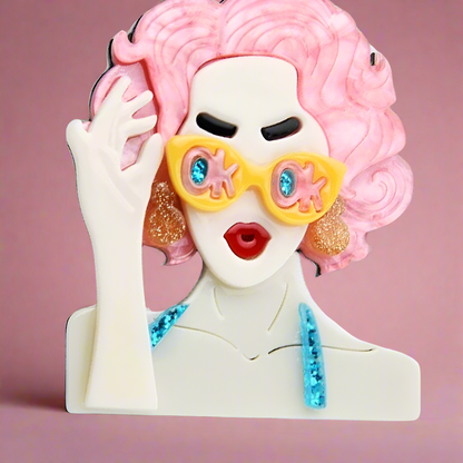 Brooch-Pink