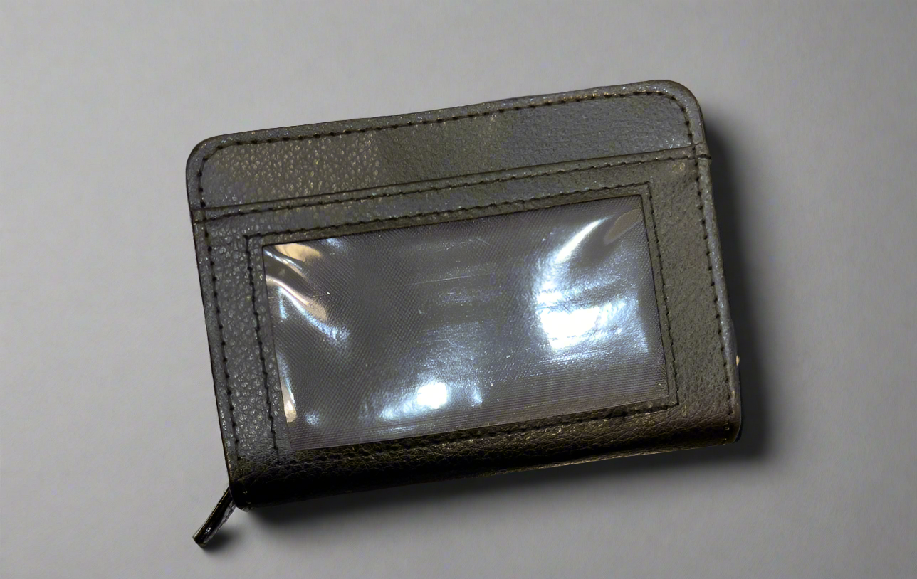 Cartera de cuero (negro)