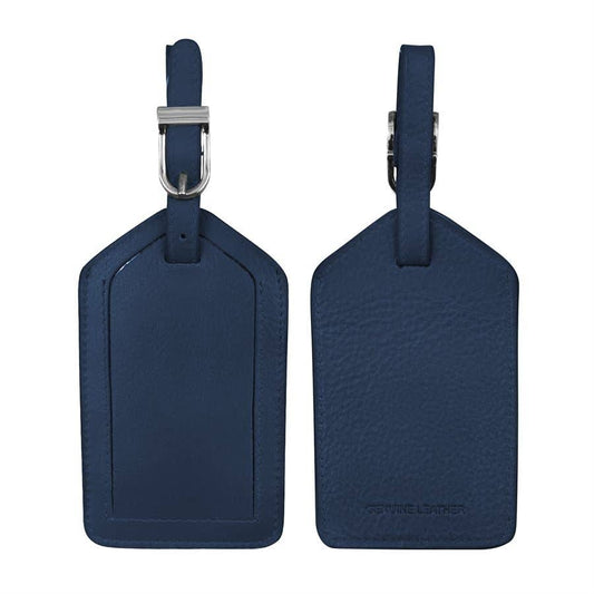 ili New York - Leather Luggage Tag- 6422 Orange