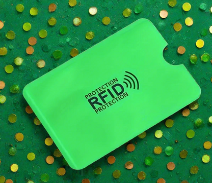 2-Pack RFID Blocking Credit Card Sleeves Green