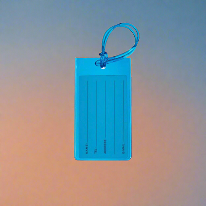 Jelly Luggage Tag Aqua