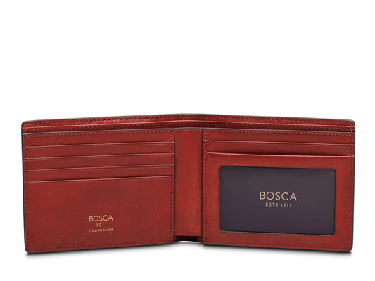 Bosca Roma Leather Executive ID Wallet (Made in Italy)