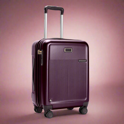 Briggs & Riley Sympatico 3.0 Global 21" Hardside Expandable Carry On Spinner (Free Monogram)- SU321CXSPW Plum