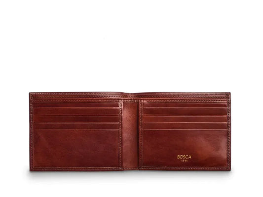 Bosca Oldleather 8 Pocket Wallet Brown