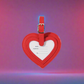 Luggage Tag- Heart- $4.00