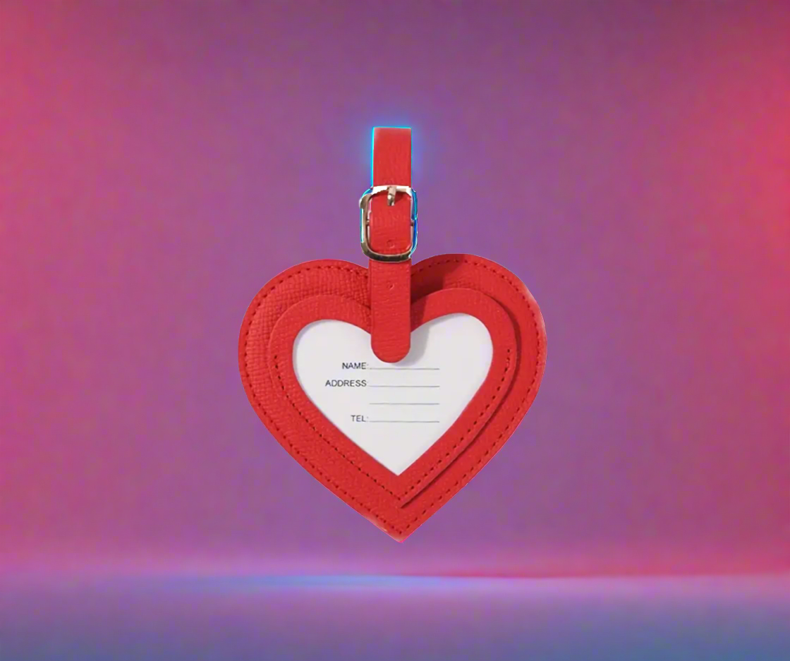 Luggage Tag- Heart- $4.00