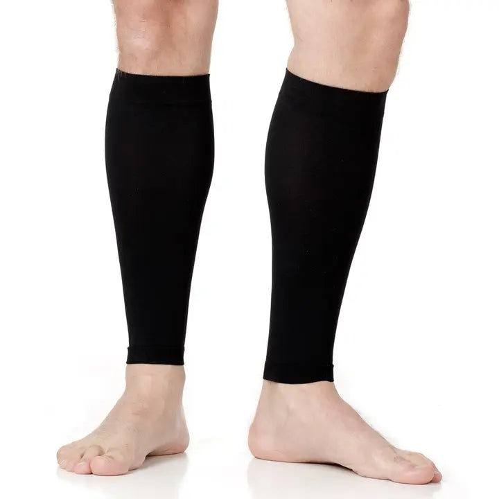 VIM & VIGR 15-20 Mmhg Nylon Compression Leg Sleeves: Solid