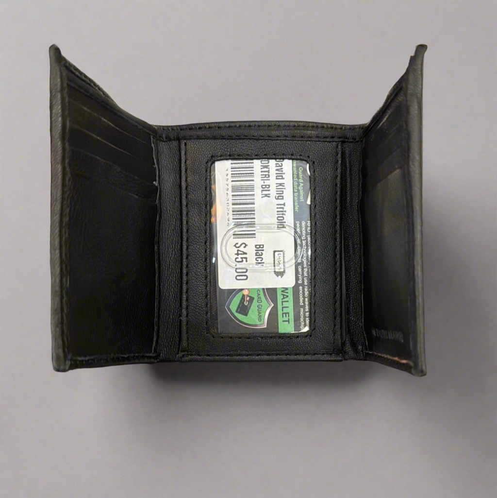 DK Leather RFID Trifold wallet- $20