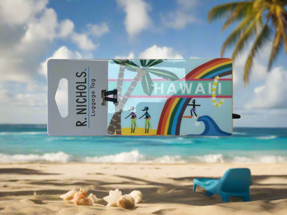 R. NICHOLS Placard Luggage Tag Hawaii