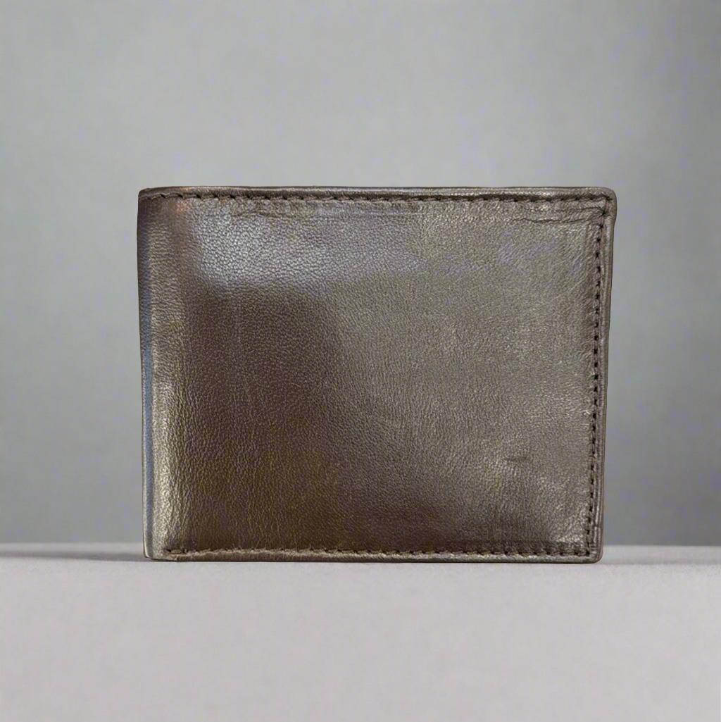 DK Leather RFID Bifold Wallet with Extra Outer Flap- $20