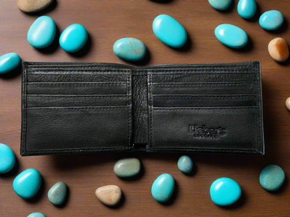 Lieber's Luggage® Lab - Leather Slim Fold Wallet with RFID Blocking Card
