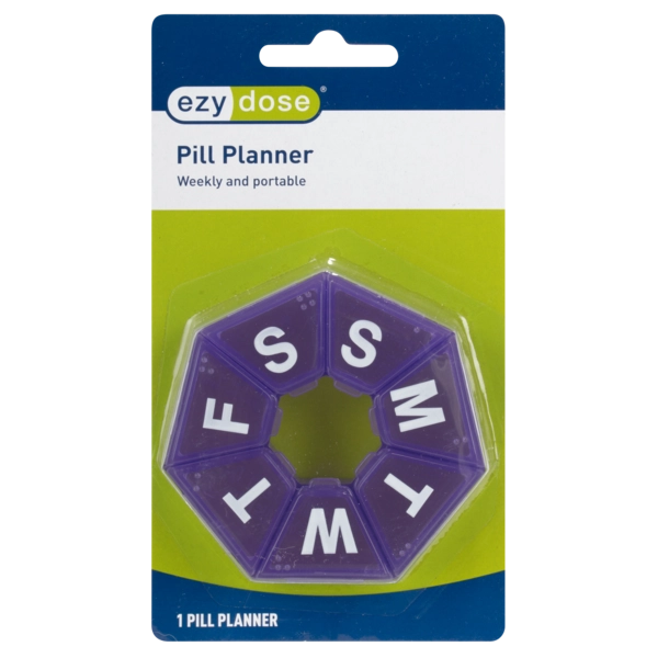 Ezy Dose® Weekly 7-Sided Pill Planner (Medium) Random