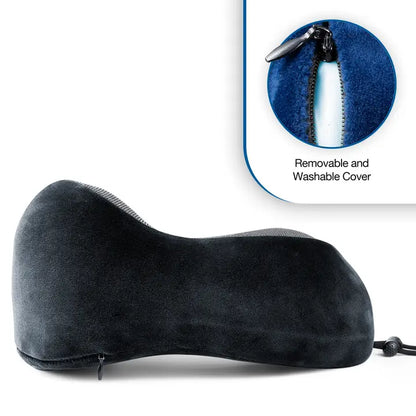 Cloudz Tech Memory Foam Travel Pillow with Earplugs