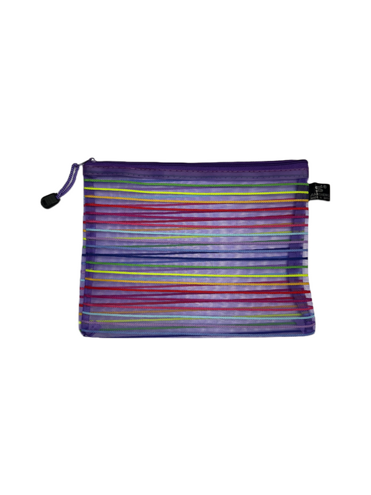 Mesh Striped Travel Pouch- $4.99