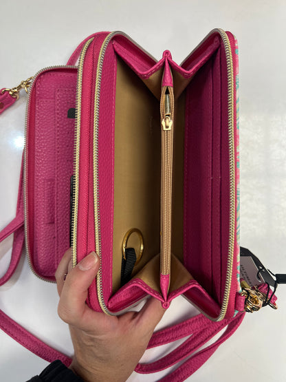 Buxton Ultimate Organizer Wallet On A String-Flamingo-Vegan Leather