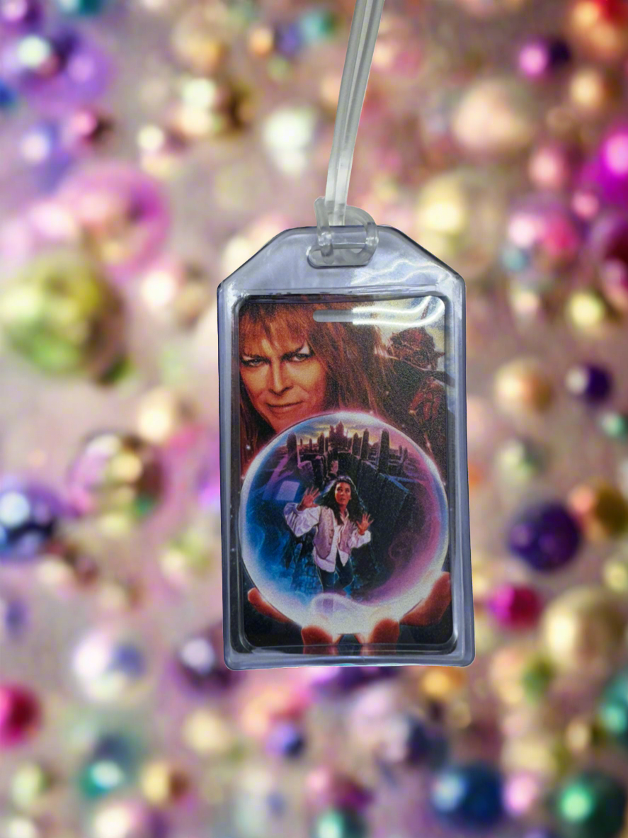 Jelly Luggage Tag with plastic placard- Inspired by Labyrinth- $5.99