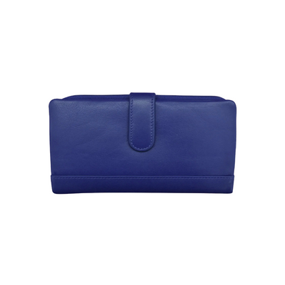 ili New York RFID Leather Smartphone Wallet- 7420 Cobalt