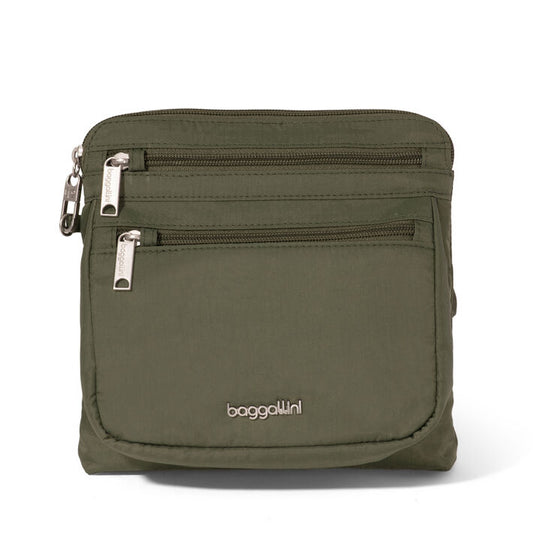 Baggallini Securtex RFID Anti-Theft Crossbody Mulberry