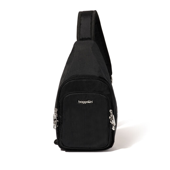 Baggallini Securtex Anti-Theft Daytripper Sling Black