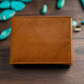 Lieber's Leather Slim Fold Wallet with RFID Blocking Card- $55