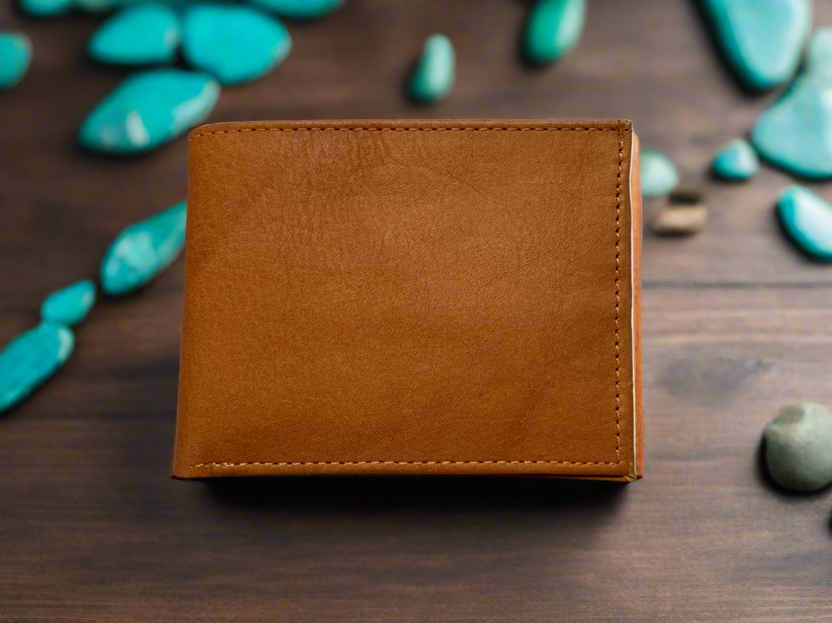 Lieber's Leather Slim Fold Wallet with RFID Blocking Card- $55