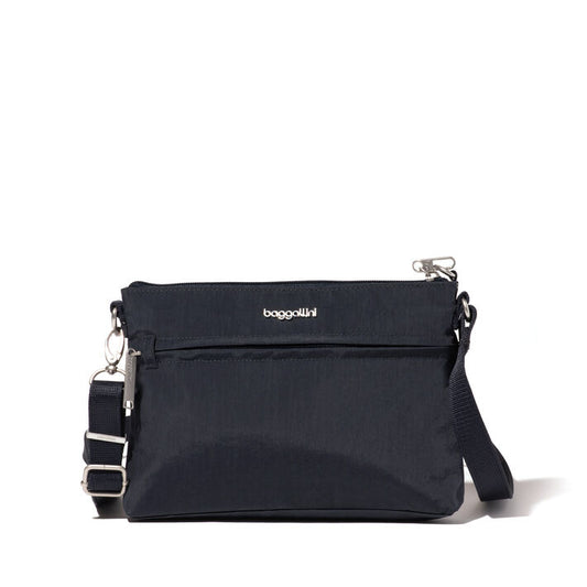 Baggallini Securtex® Anti-Theft Memento RFID Crossbody Bag Black