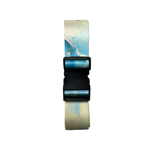 Luggage Strap- 34-70 inches Marble Blue