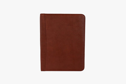 Osgoode Marley Zippered File Padfolio- 1810 Brandy