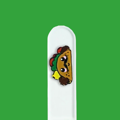 Czech Glass Nail File - Small- Hand Painted